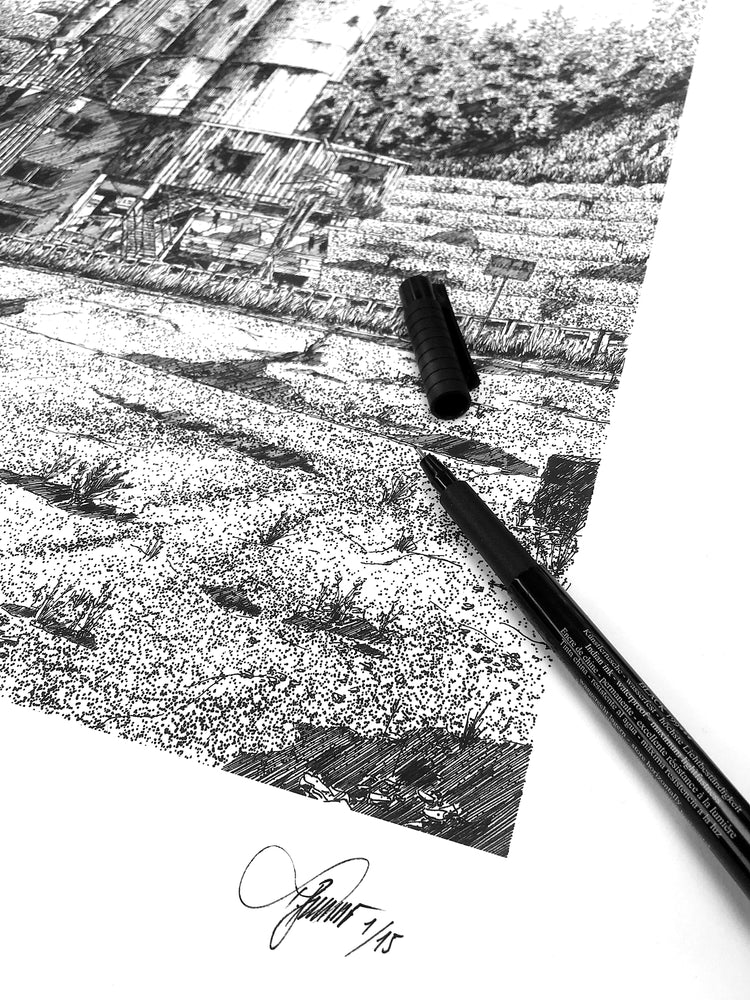 Timo Bauer - Stampa d'arte - Lavori in ghiaia, Sciaffusa