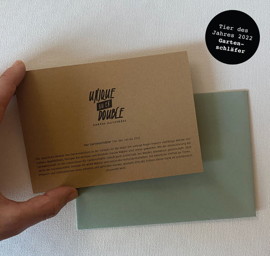 GINNY - carte dépliante "loir du jardin"