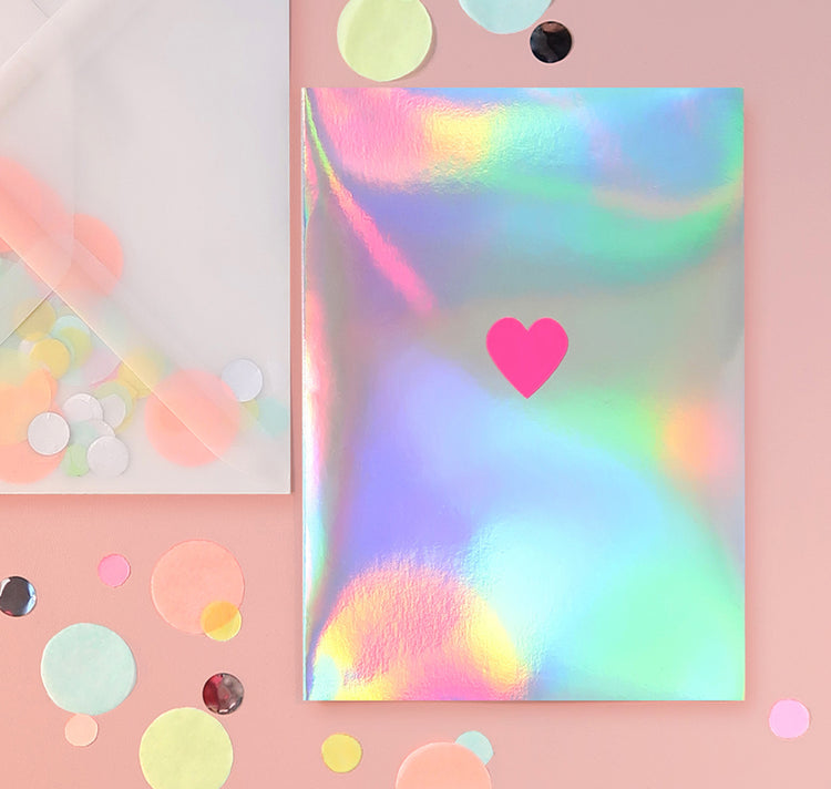 Becky M - Biglietto di auguri "Cuore di coriandoli"