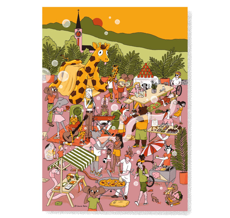 Leonie Rösler - Poster "Festival estivo degli oggetti nascosti"