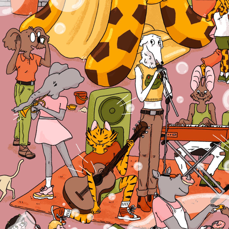 Leonie Rösler - Poster "Festival estivo degli oggetti nascosti"