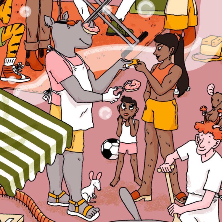 Leonie Rösler - Poster "Festival estivo degli oggetti nascosti"