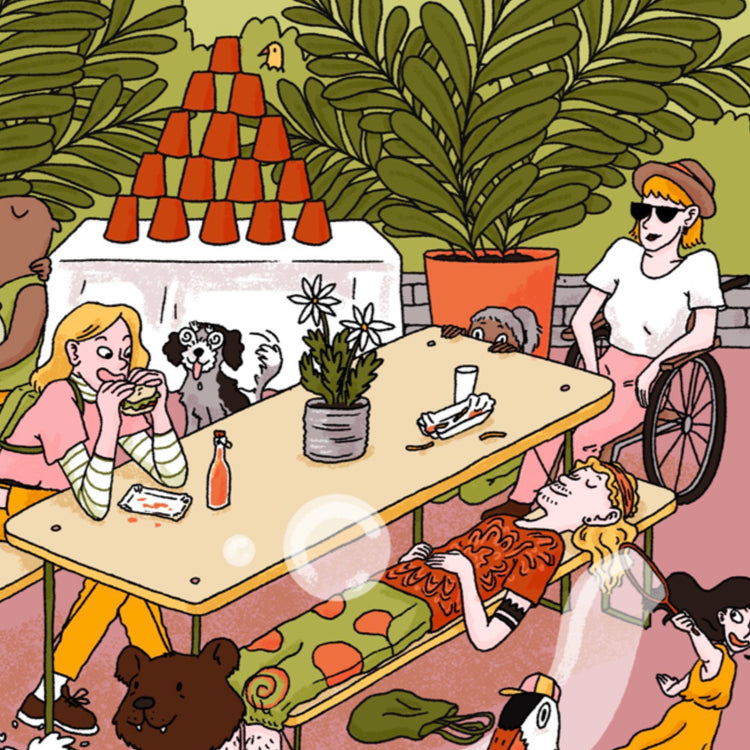 Leonie Rösler - Poster "Festival estivo degli oggetti nascosti"