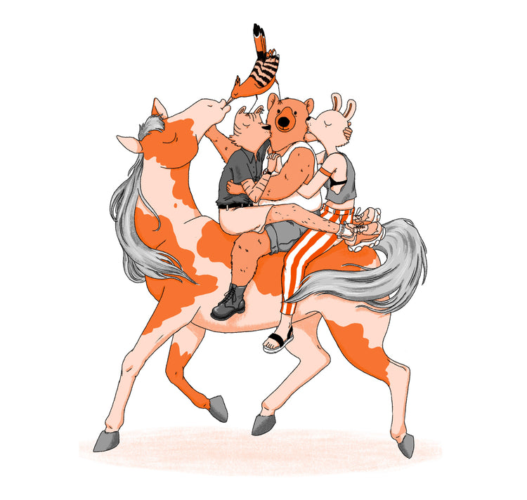 Leonie Rösler - Postkarte "Polyamory"