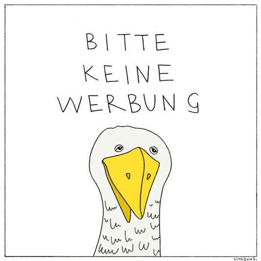 Lina Jule Sauter - Stickerset "Bitte keine Werbung!"