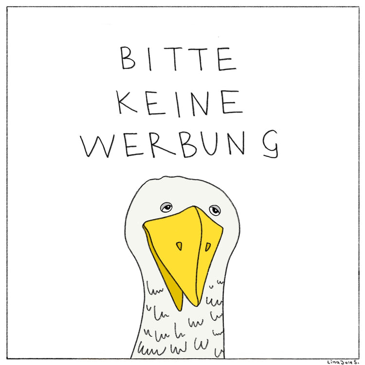 Lina Jule Sauter - Stickerset "Bitte keine Werbung!"