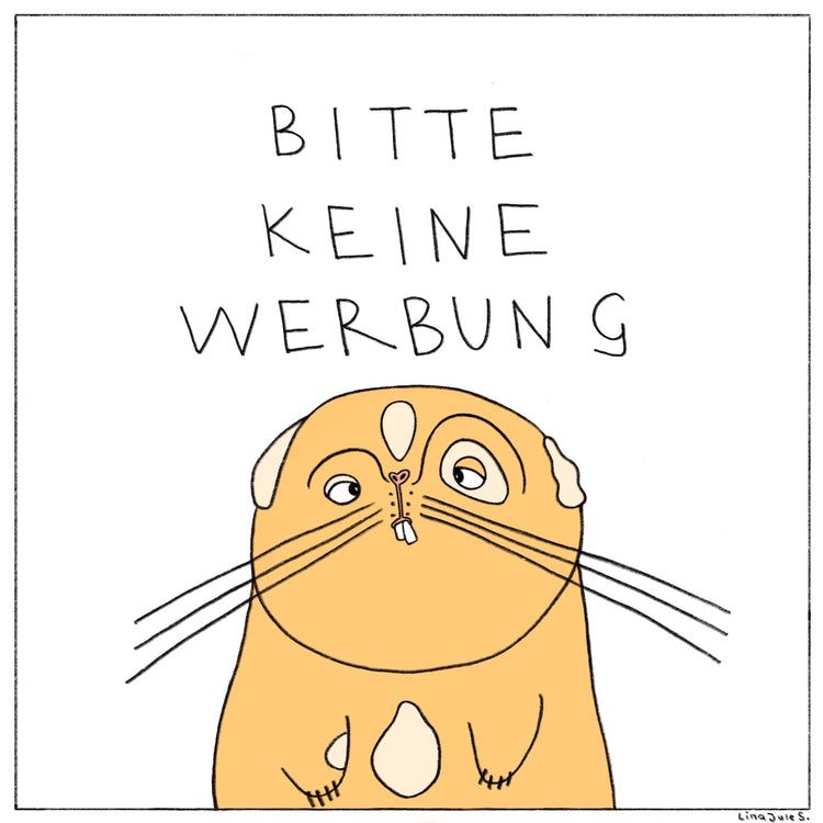 Lina Jule Sauter - Stickerset "Bitte keine Werbung!"