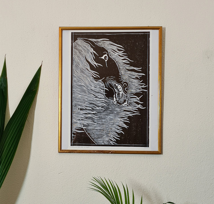 Marie Waridel - Poster "Il finira par périr dans les flammesl"