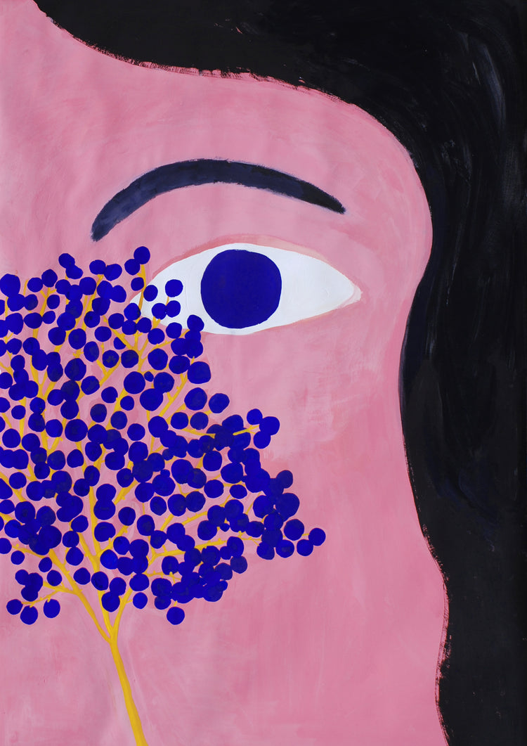 Martina Walther - Postkarte "Beere"