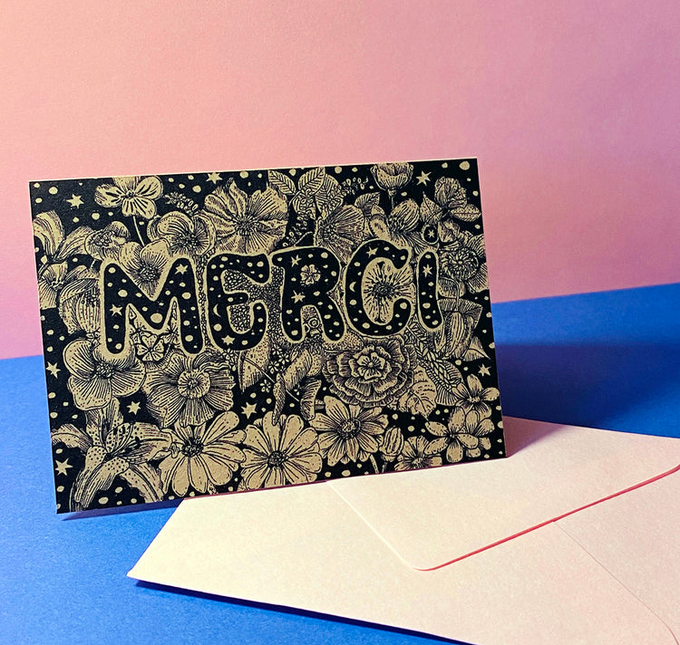 GINNY - Mini Card "Merci"