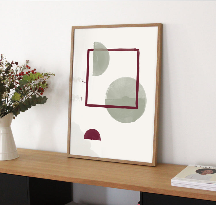 Nadine Rasumowsky - Fine Art Print "Geometric Full Moon"