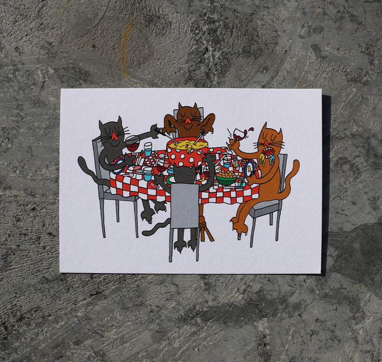 nhouseyard - Carte postale "Chats"