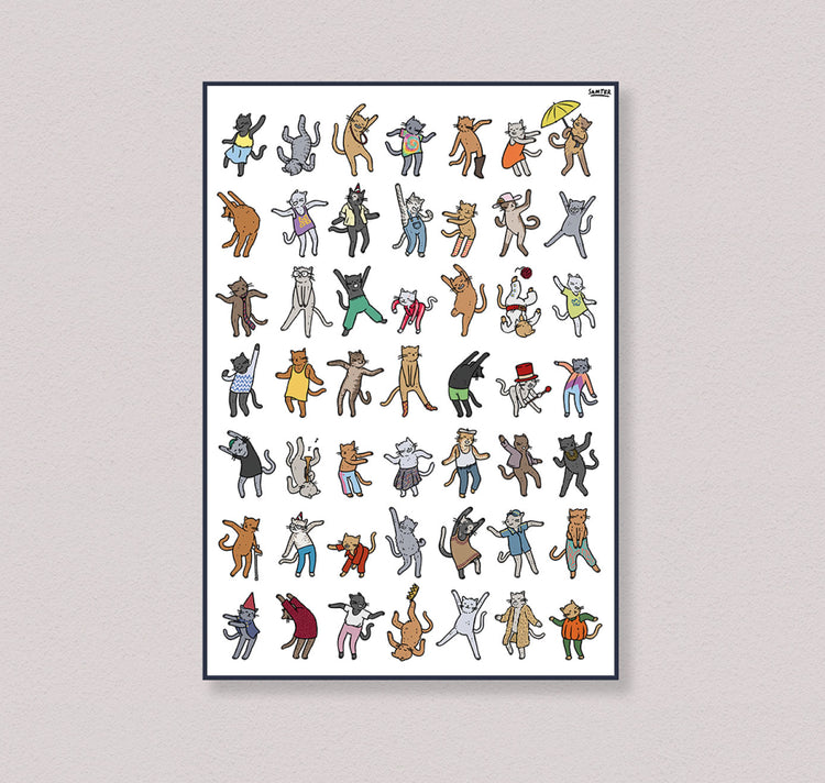 Olivier Samter - Plakat "Tanzende Büsis"