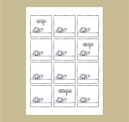 Olivier Samter - Carte postale "RADICAL GAUCHE SCHILDCHRÖTTLI"