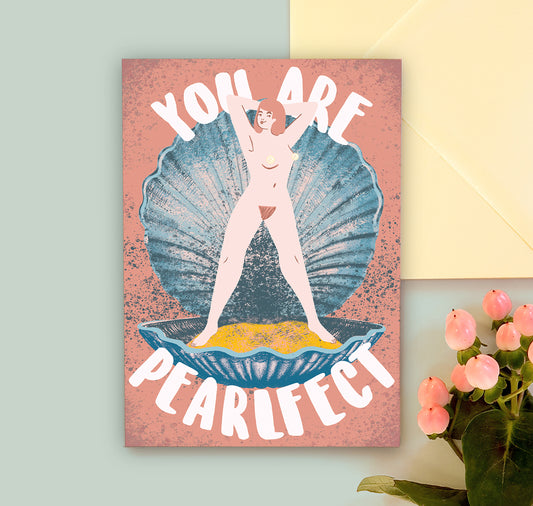 Becky M - Grusskarte "Pearlfect"