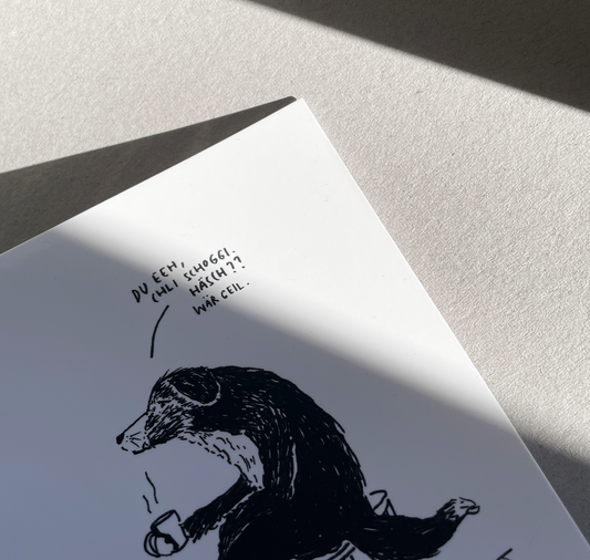 Petra Hilber - Carte postale "Chien"