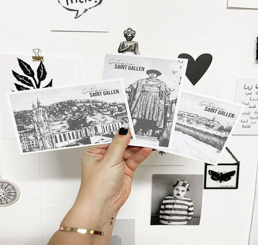 Clarissa Schwarz - 3er Postkarten Set "Saint Gallen"