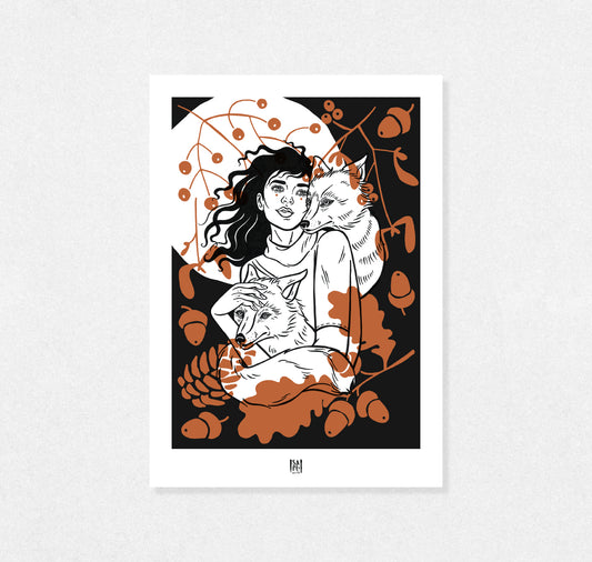 SAFU / Sarah Furrer - Plakat "LADY IN THE WOODS"