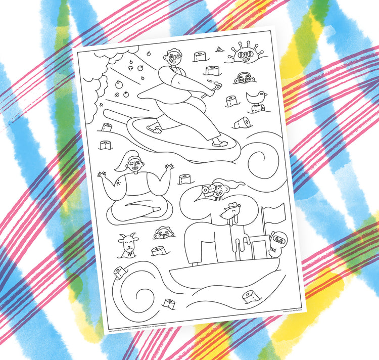 Alba De Zanet - Ausmalposter (Digital)