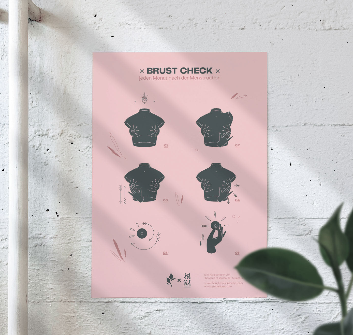 Sandra Staub Plakat "BRUST CHECK"
