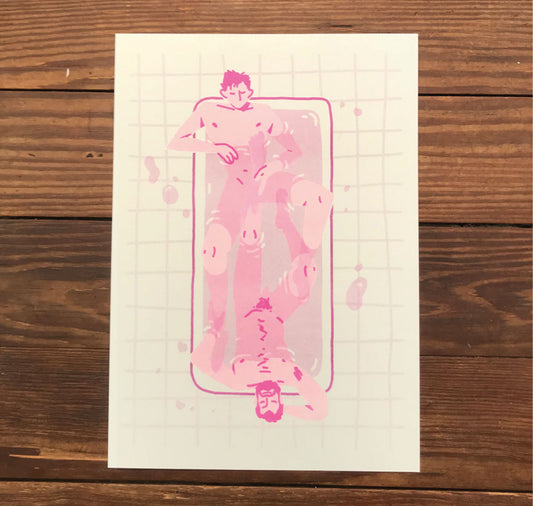 Sarah Rothenberger - Affiche "Baignoire Messieurs"