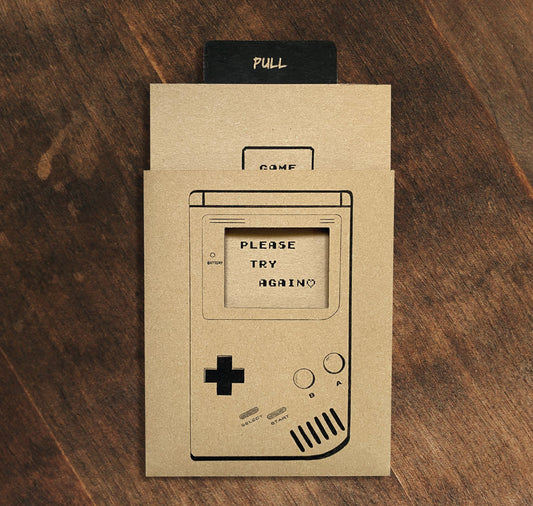 GINNY - Carte coulissante "Gameboy"