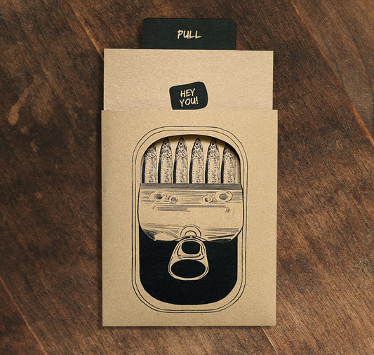 GINNY - Carte coulissante "Sardine Box"