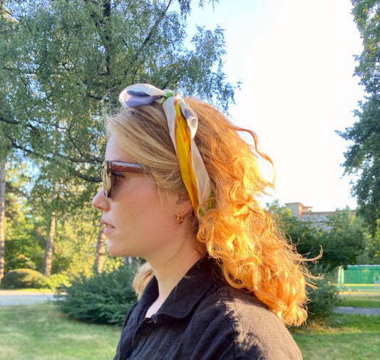 Lina Jule Sauter - Seidenfoulard "Ban(d)ana Split"