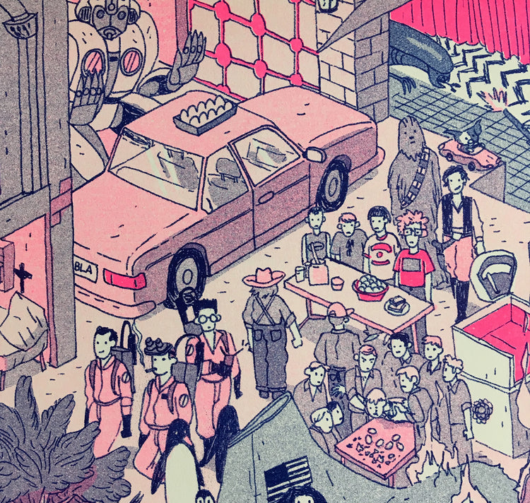 Justine Klaiber - Poster "Immagine di oggetti nascosti di Pasqua"