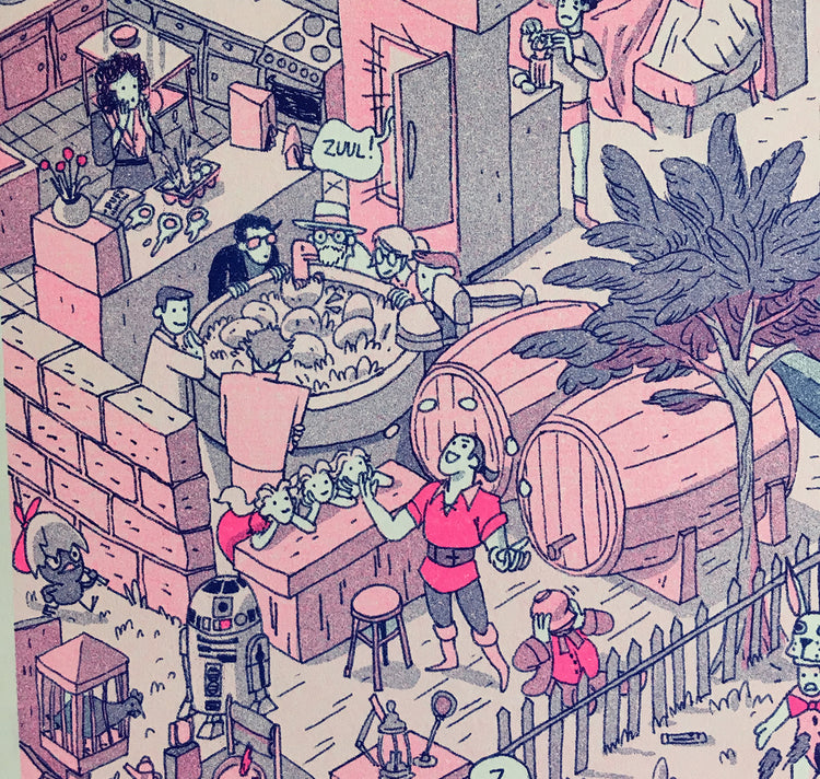 Justine Klaiber - Poster "Immagine di oggetti nascosti di Pasqua"