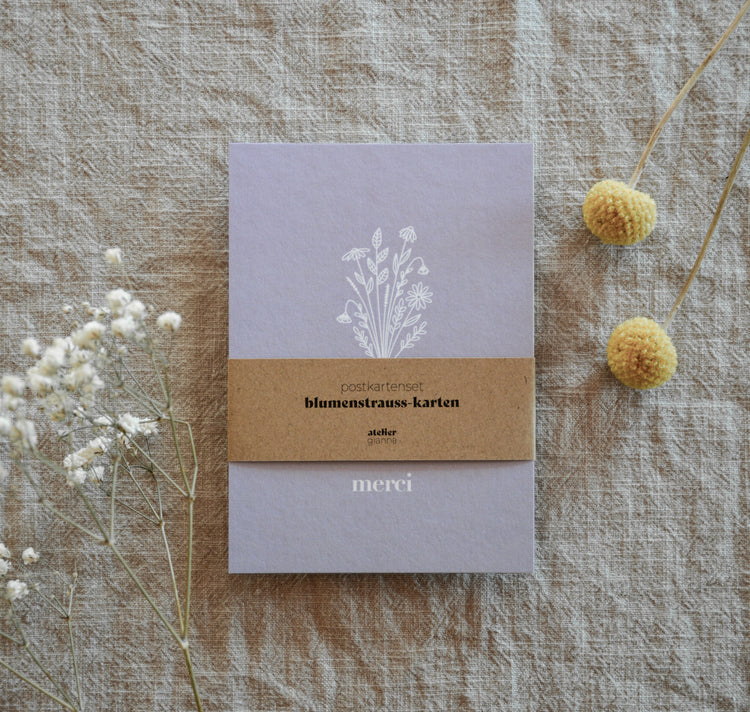 atelier gianna - Postkartenset "Blumenstrauss"