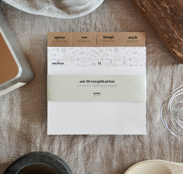 atelier gianna - Rezeptbox "Meine Rezepte“