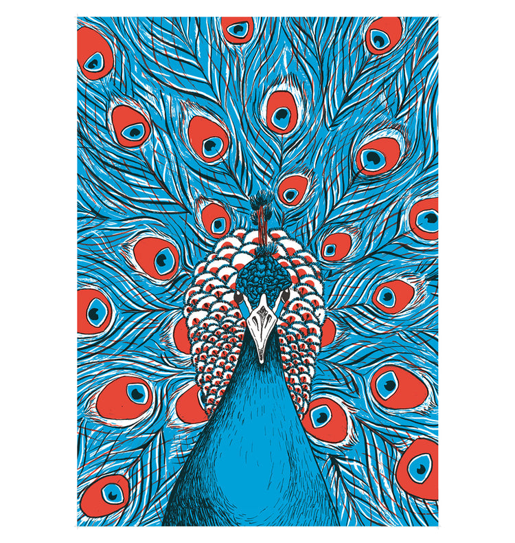 Andrea Peter - Affiche "Paon"