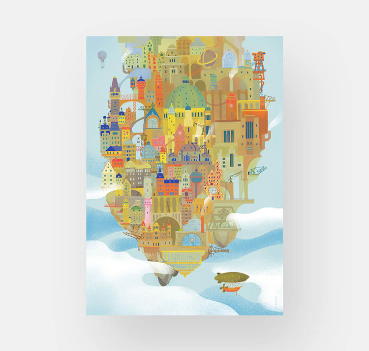 Takelwerk - Poster "Città volante"