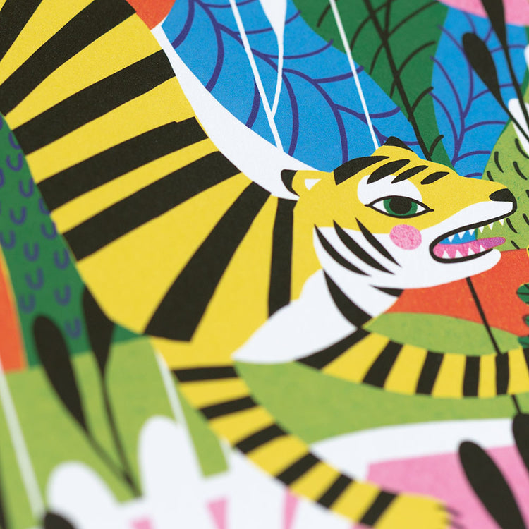 Takelwerk - Postkarte "Jumping Tiger"