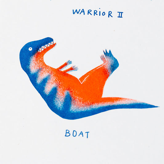 Gréement - Affiche "Dinosaur Yoga"