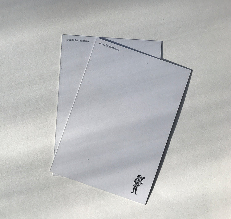 Talinolou - set di cartoline "el sol / la luna"