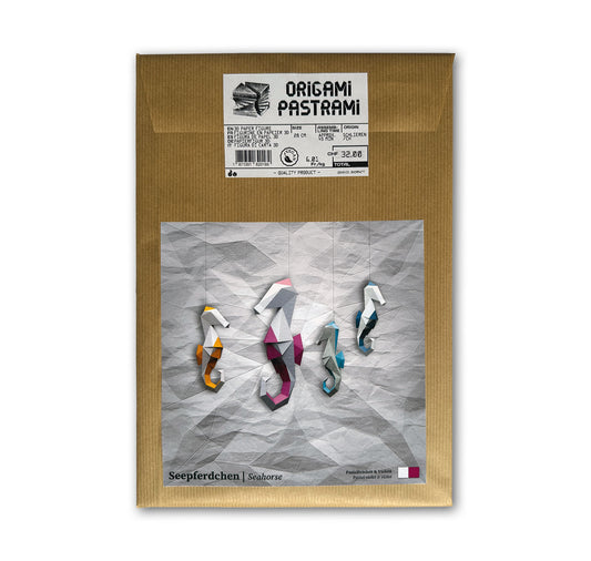 David Odermatt - Origami Pastrami "Seepferdchen" (Pastellviolett & Violett)