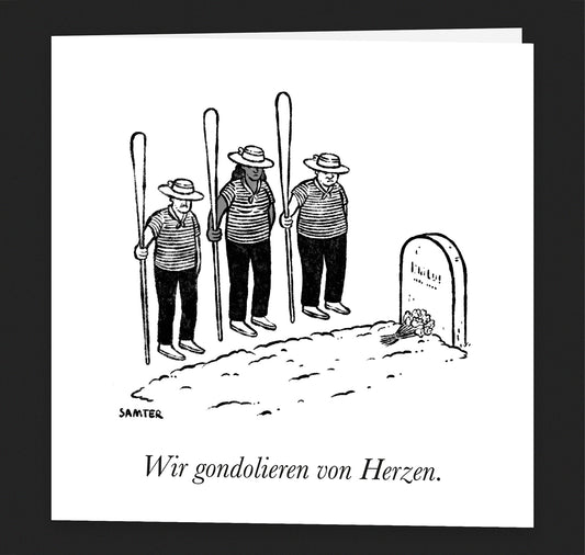 Olivier Samter - Grusskarte "Gondolieren"