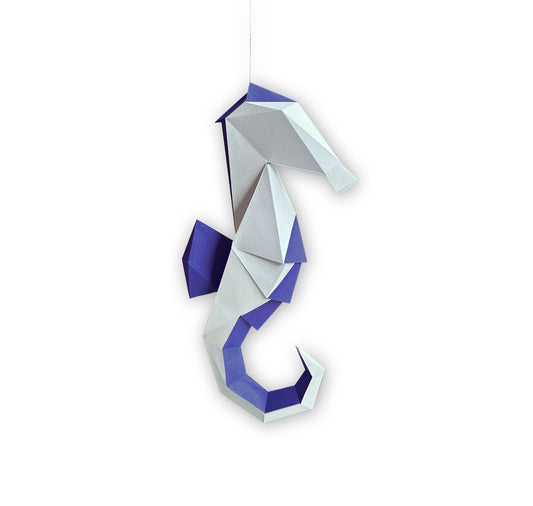 David Odermatt - Origami Pastrami "Seepferdchen" (Pastellblau & Dunkelblau)