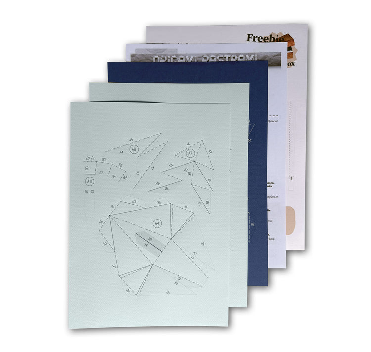 David Odermatt - Origami Pastrami "Seepferdchen" (Pastellblau & Dunkelblau)