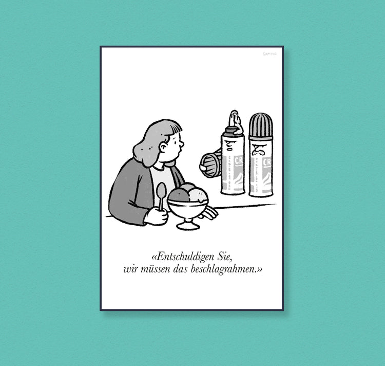 Olivier Samter - Plakat "Beschlagrahmen"