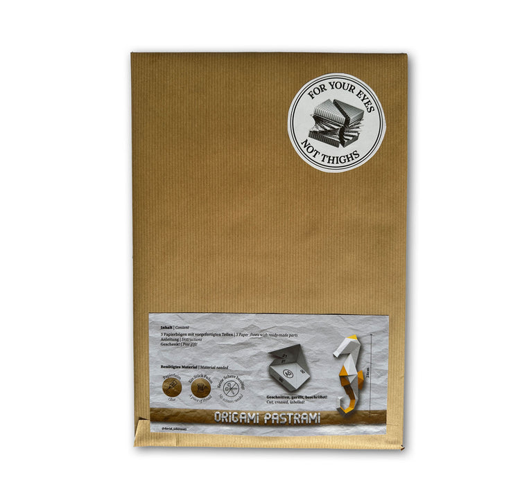 David Odermatt - Origami Pastrami "Seepferdchen" (Pastellrosé & Gelb)