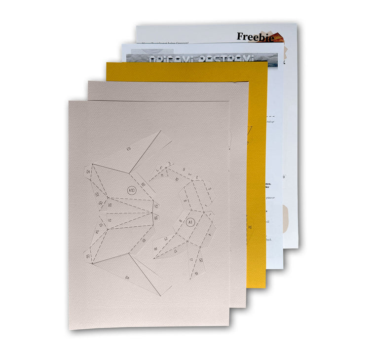 David Odermatt - Origami Pastrami "Seepferdchen" (Pastellrosé & Gelb)