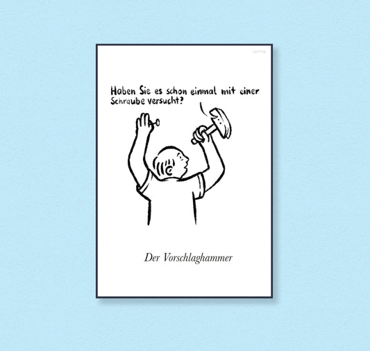 Olivier Samter - Plakat "Vorschlaghammer"