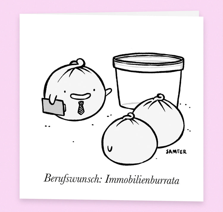 Olivier Samter - Grusskarte "Immobilienburatta"
