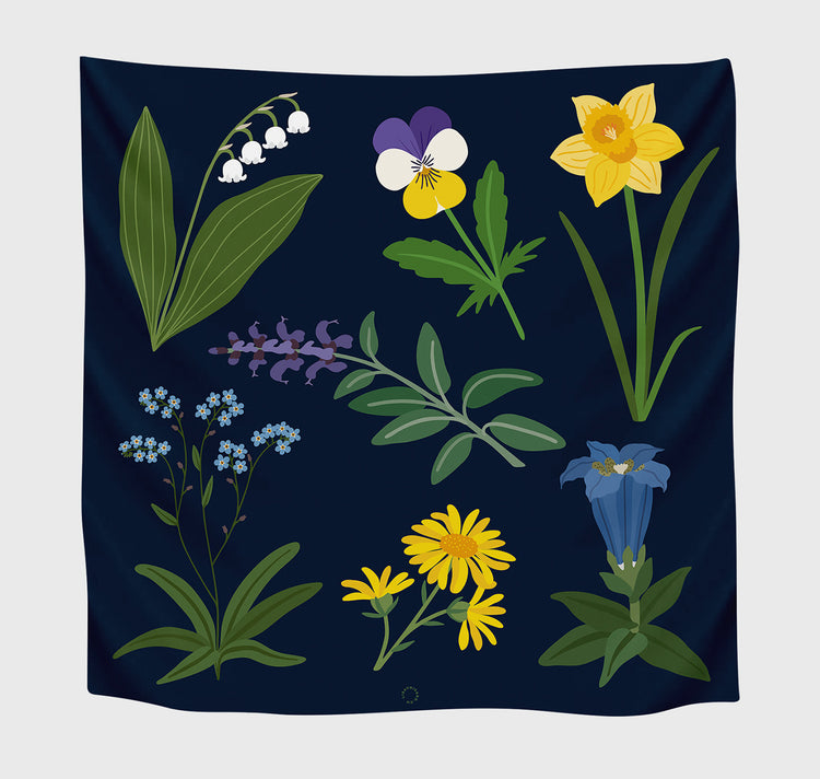 Lisa Voisard - Foulard « Fleurs »