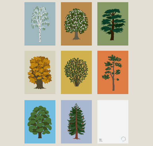 Lisa Voisard - Postkartenset "Bäume"