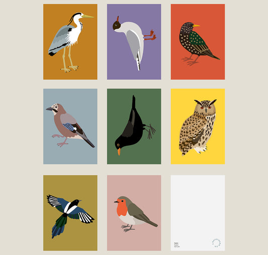 Lisa Voisard - Postkartenset "Vögel"