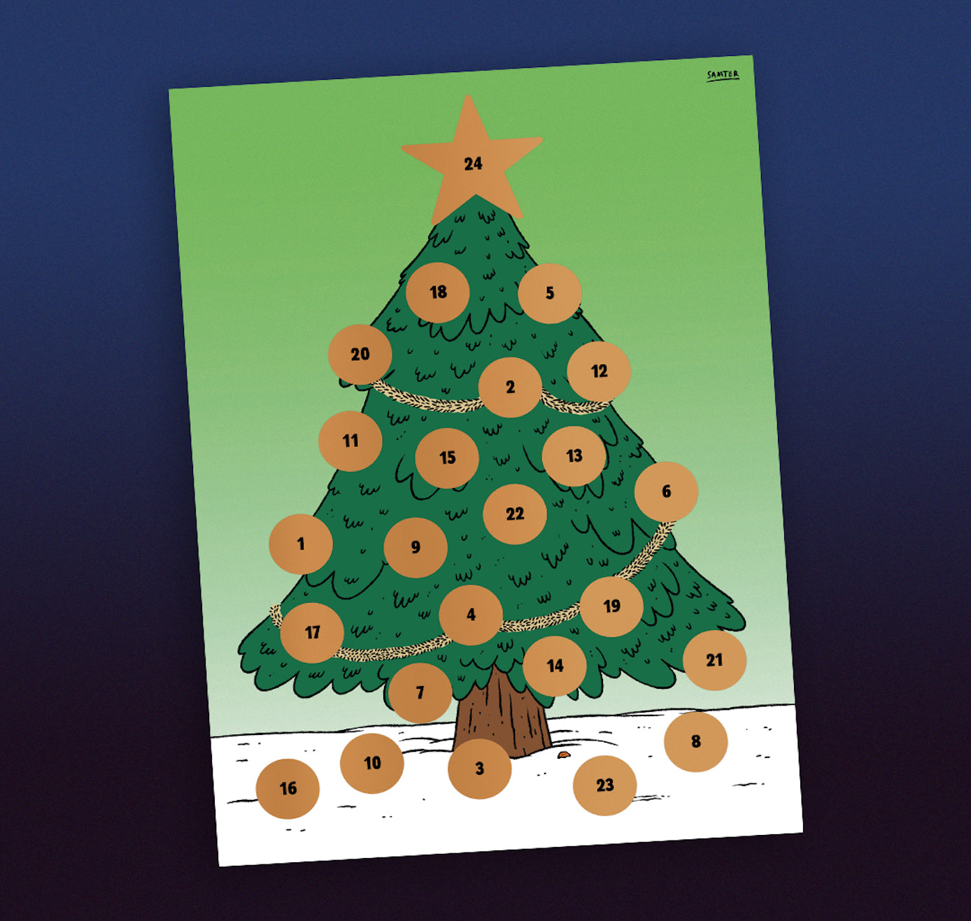 Olivier Samter -  Adventskalender "Tierli im Baum"